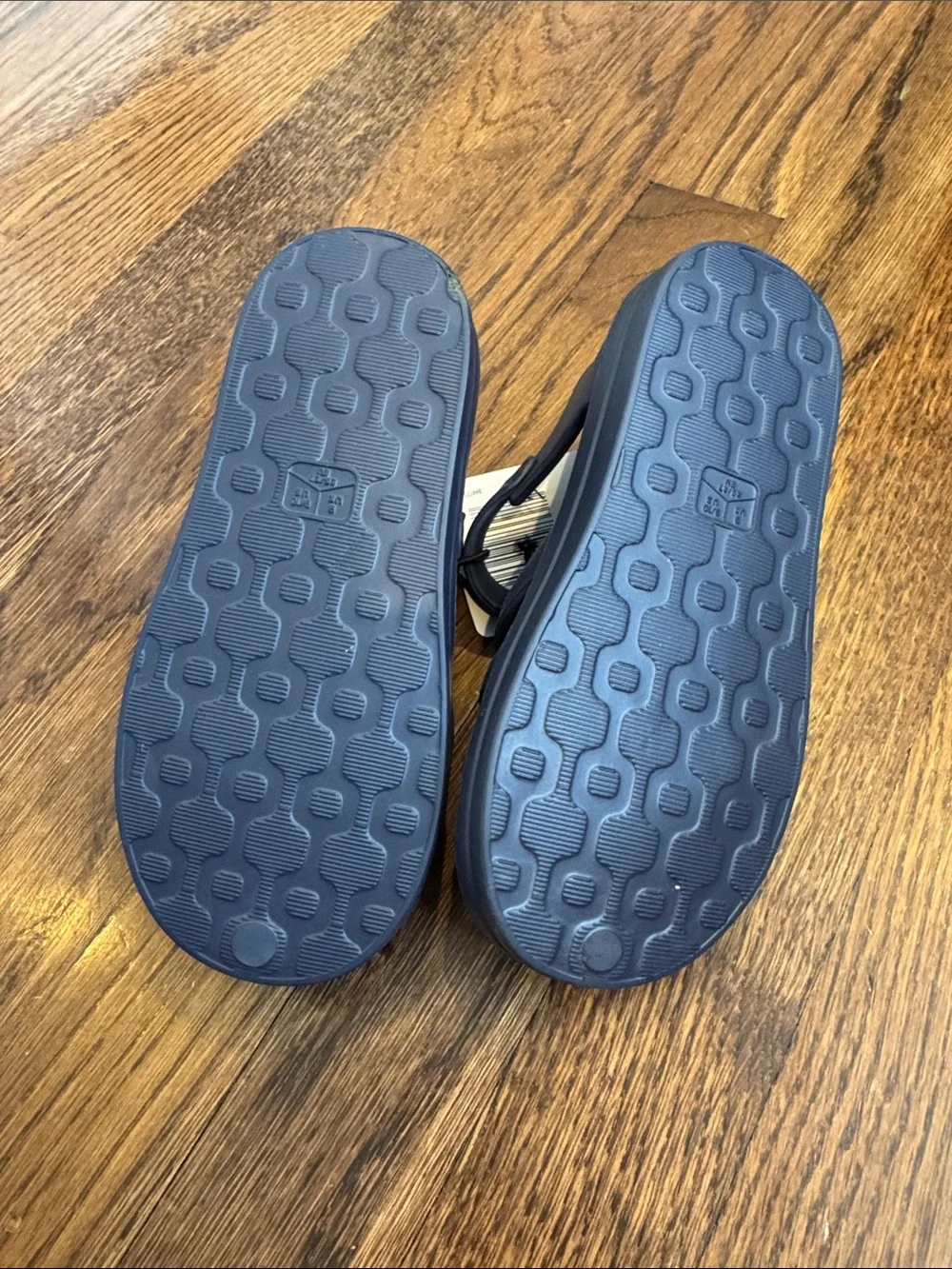 Children's Navy Closed-Toe Sandal with Secure Strap